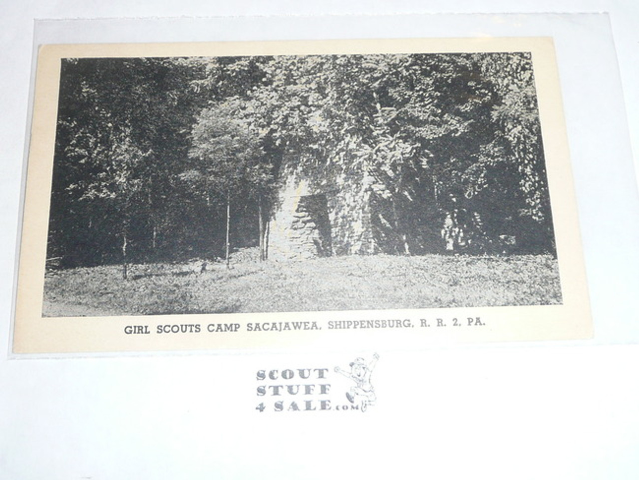 Girl Scout Post card, Camp Sacajawea, 1952