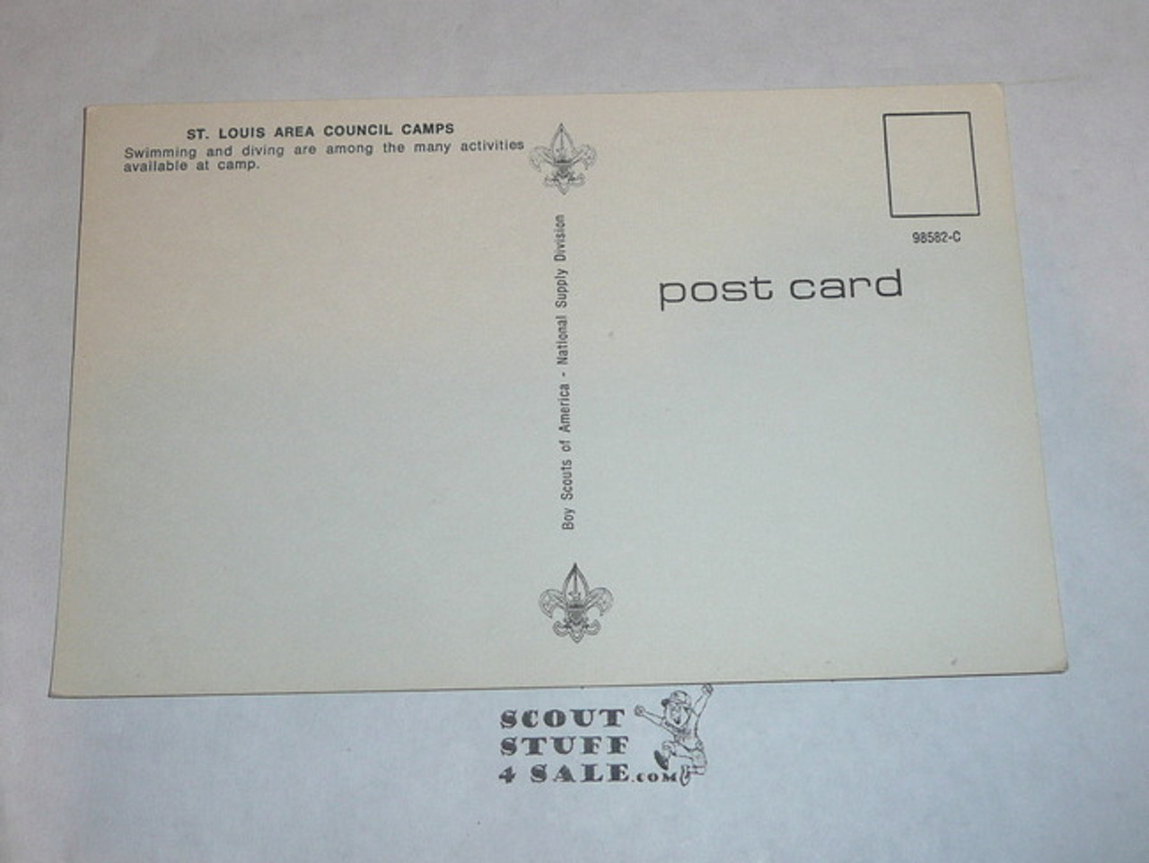 St. Louis Area Scout Camps waterfront Post card