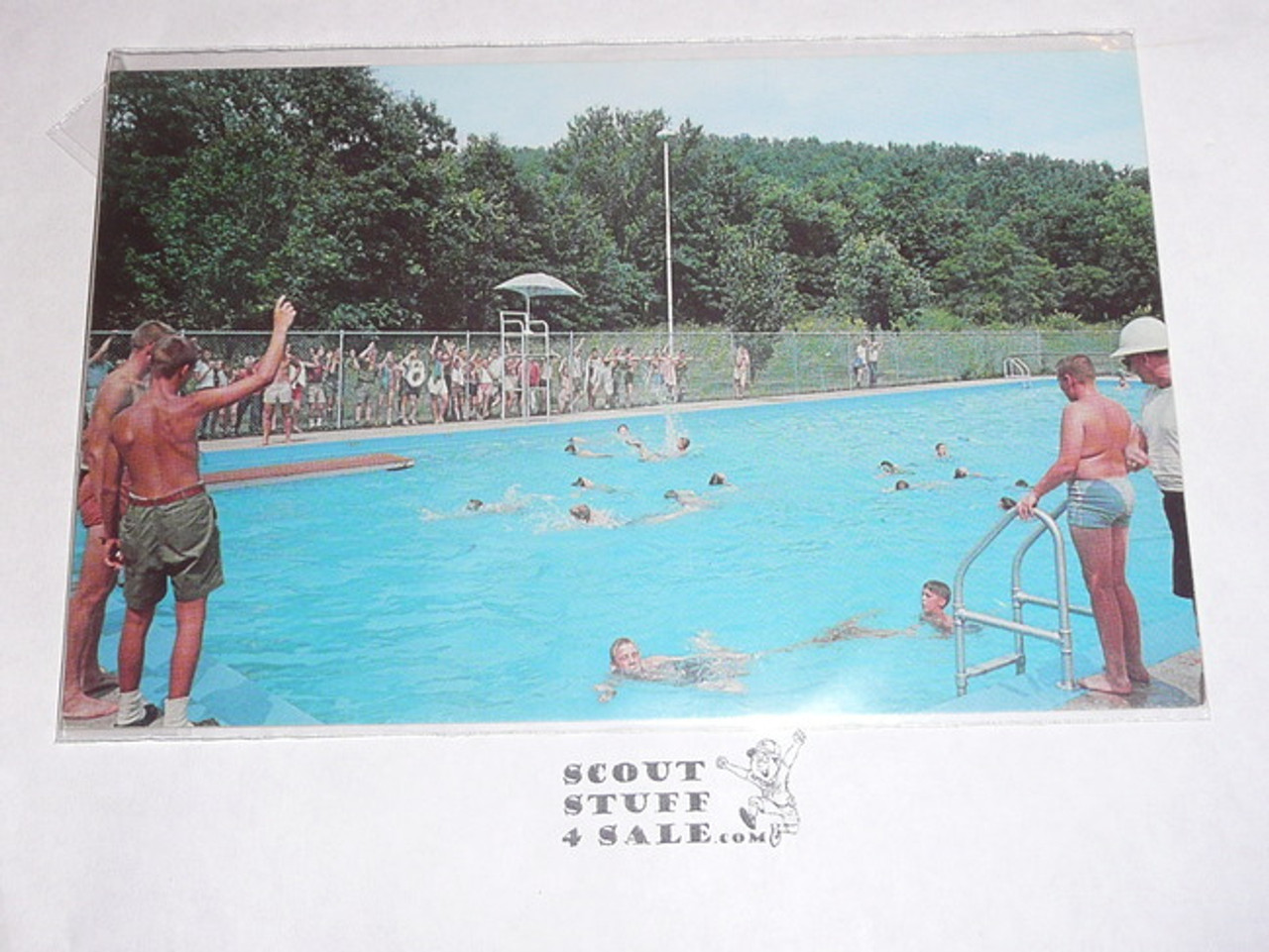Camp Irondale Pool Post card, 1962