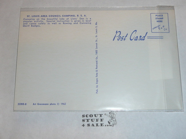 Camp Irondale Waterfront Post card, 1962