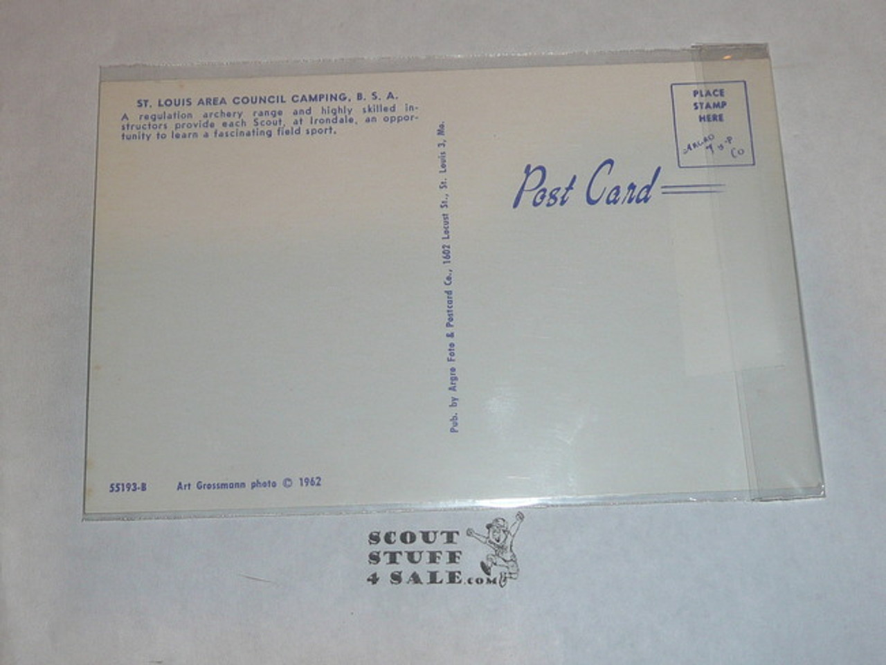 Camp Irondale Archery Post card, 1962