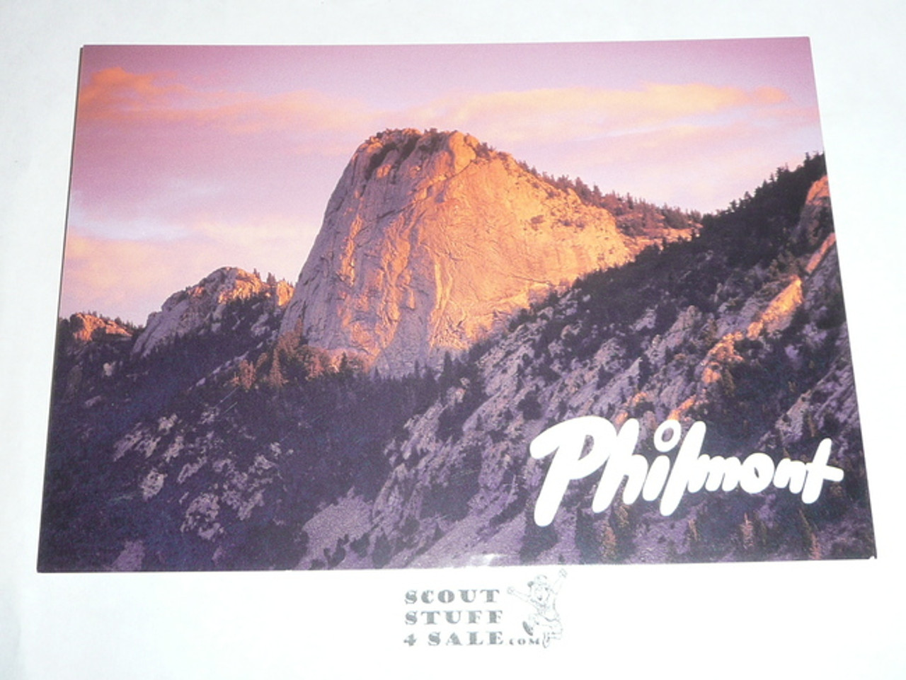 Philmont Scout Ranch Post card, Tooth of Time at Sunset