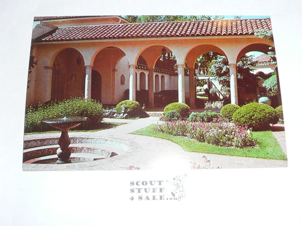 Philmont Scout Ranch Post card, Patio at Villa Philmonte, 1950's-80's