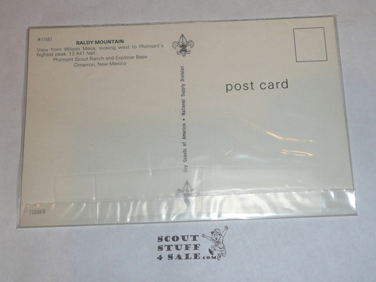Philmont Scout Ranch Post card, Baldy Mountain, 1950's-80's