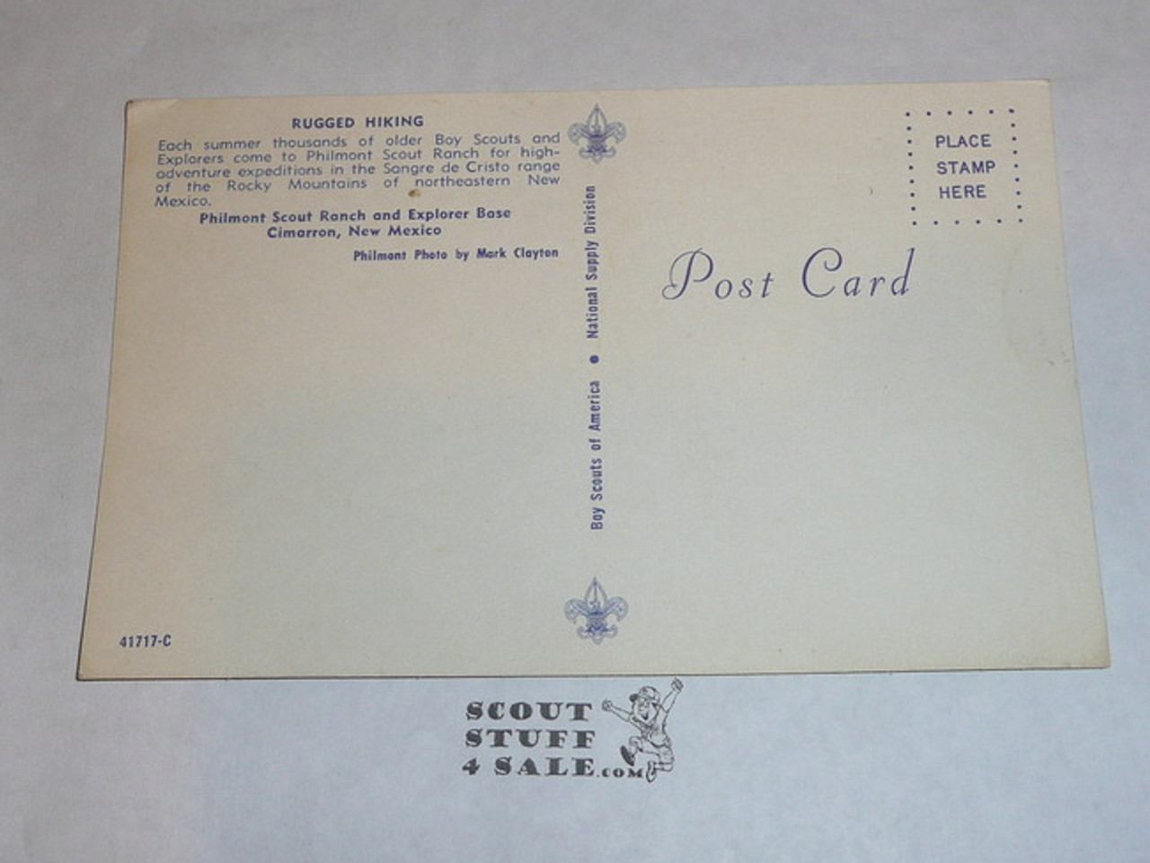 Philmont Scout Ranch Post card, Rugged Hiking, 1950's-80's