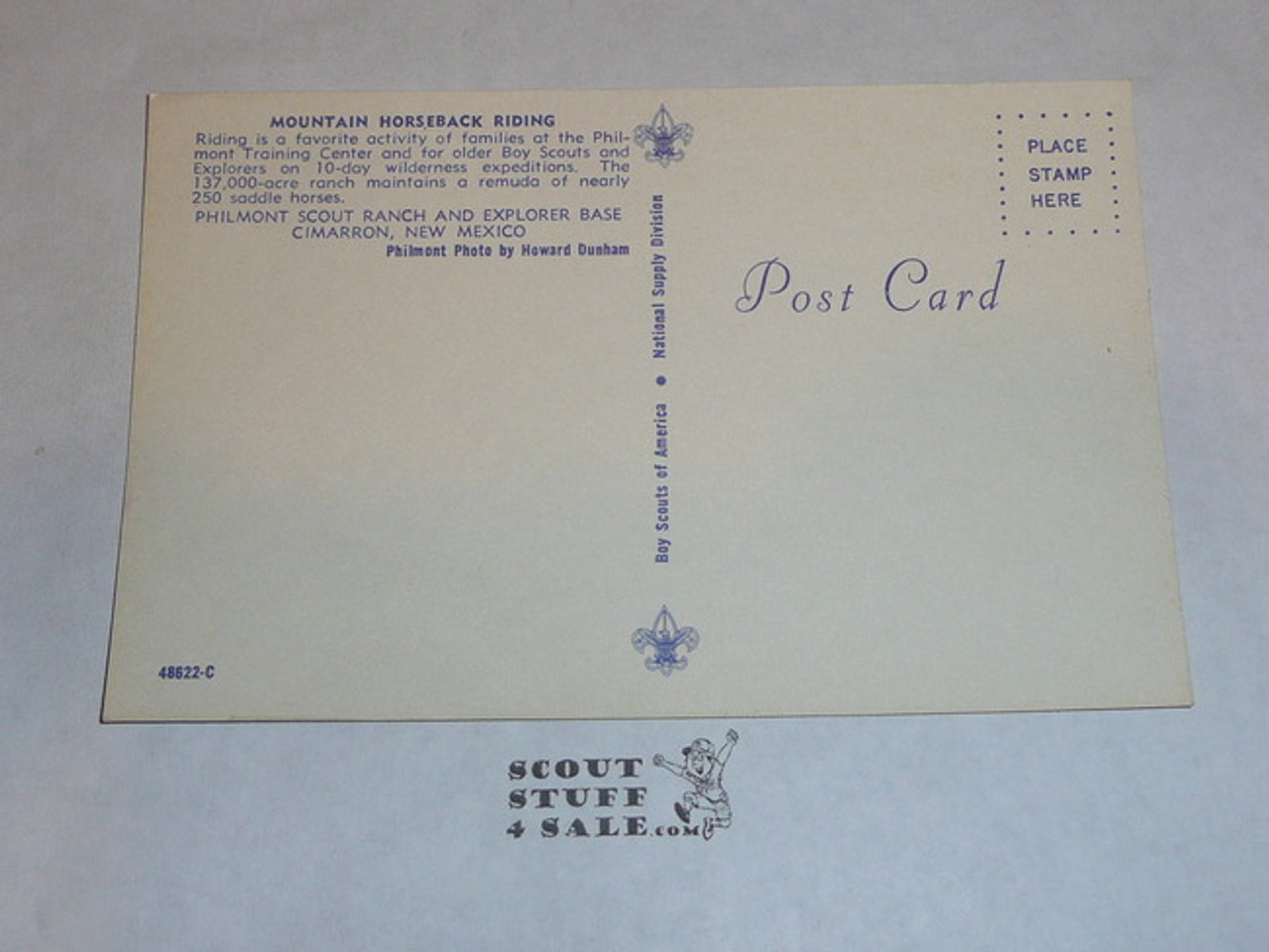 Philmont Scout Ranch Post card, Mountain Horseback Riding, 1950's-80's