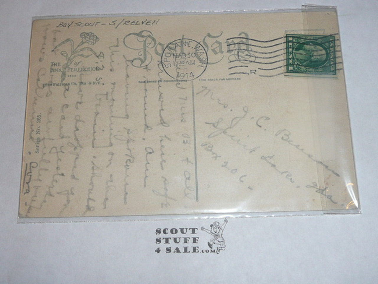 Path finder Boy Scout Post card, The Fairman Co., 1914