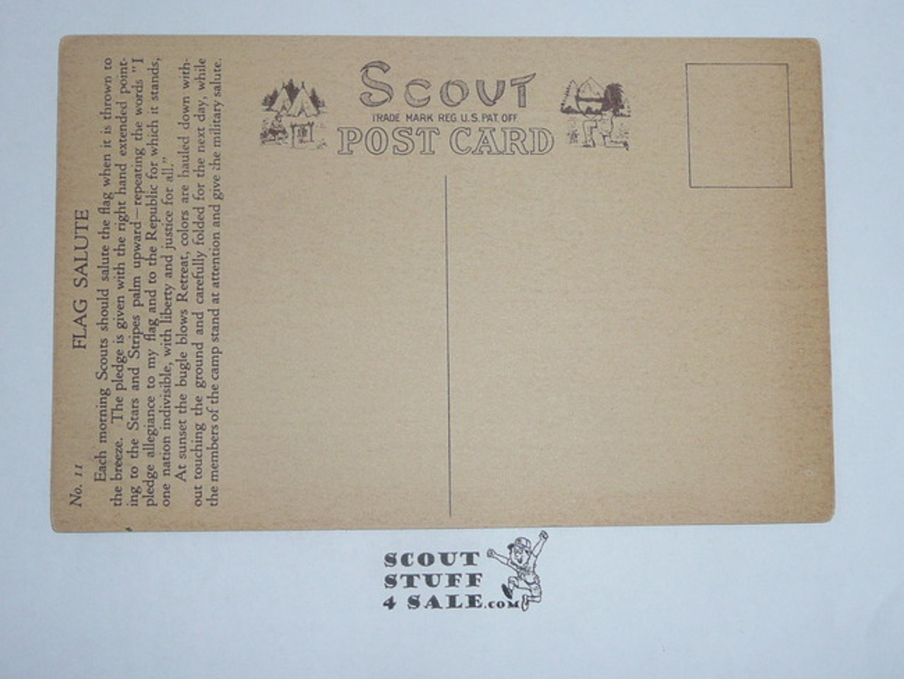 1914 Scout Gum Company 12 Postcard Boy Scouts Of America Set, Card #11