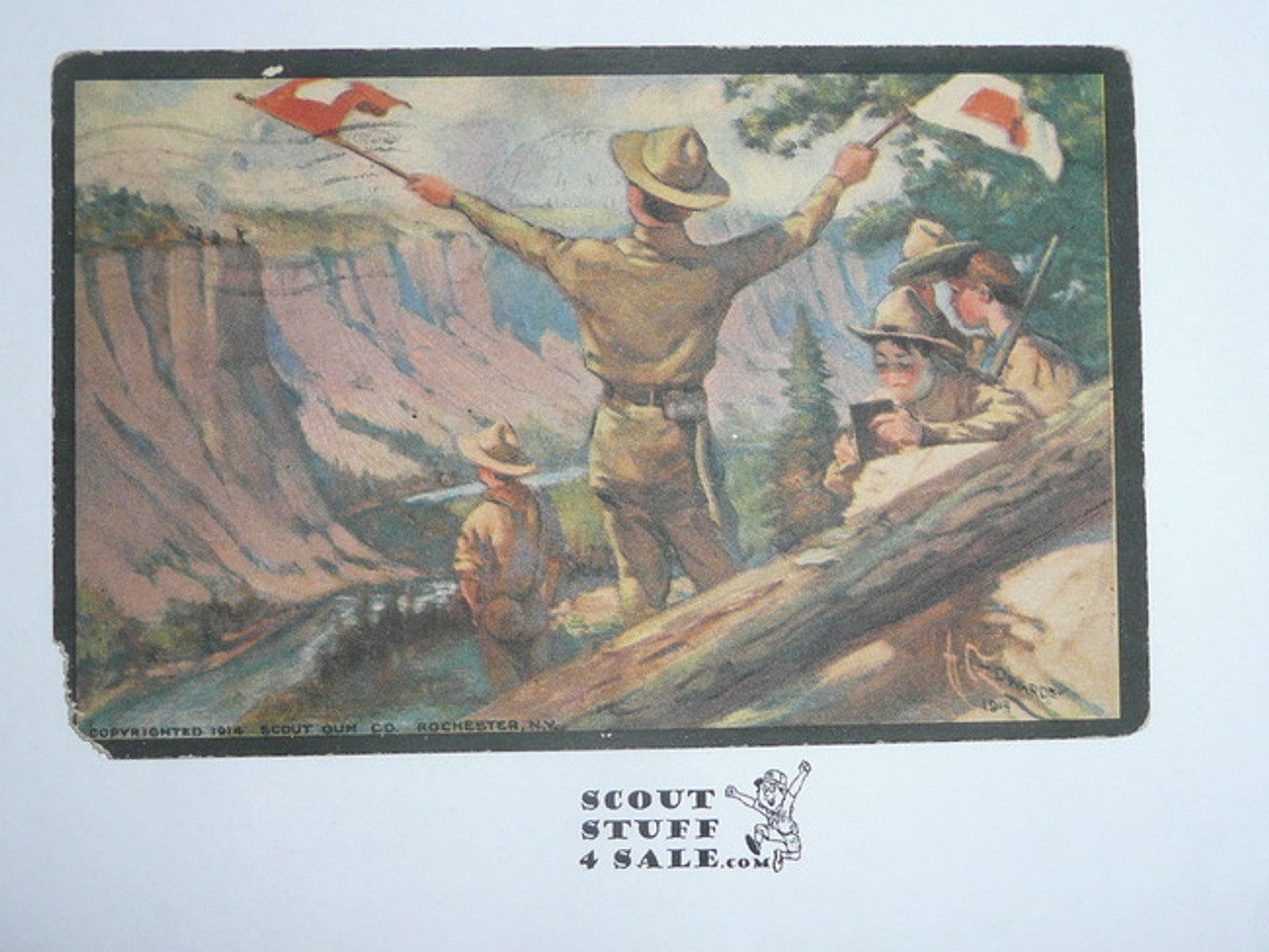 1914 Scout Gum Company 12 Postcard Boy Scouts Of America Set, Card #5