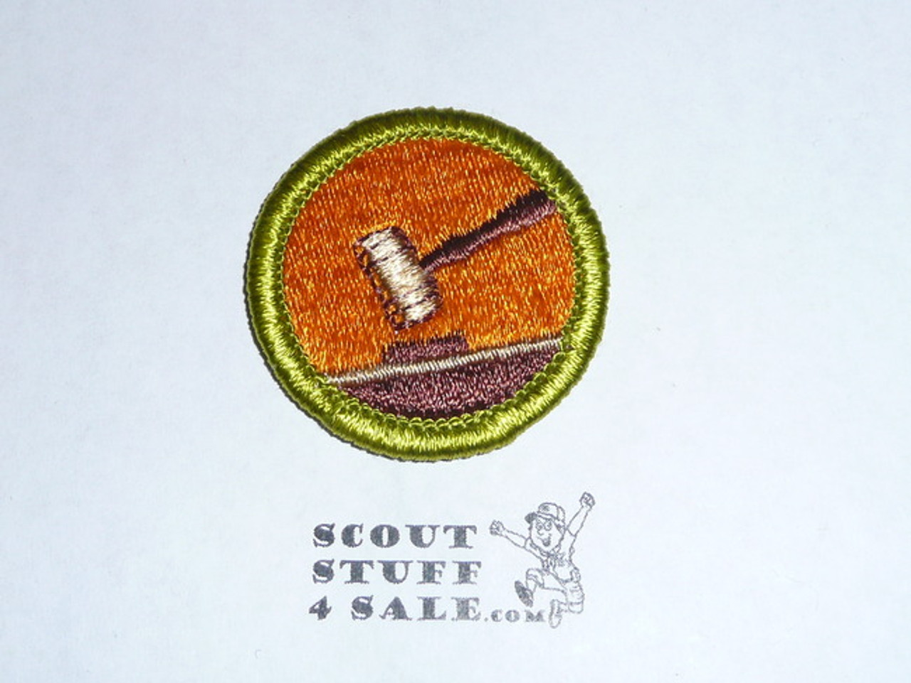 Public Speaking - Type H - Fully Embroidered Plastic Back Merit Badge (1972-2002)