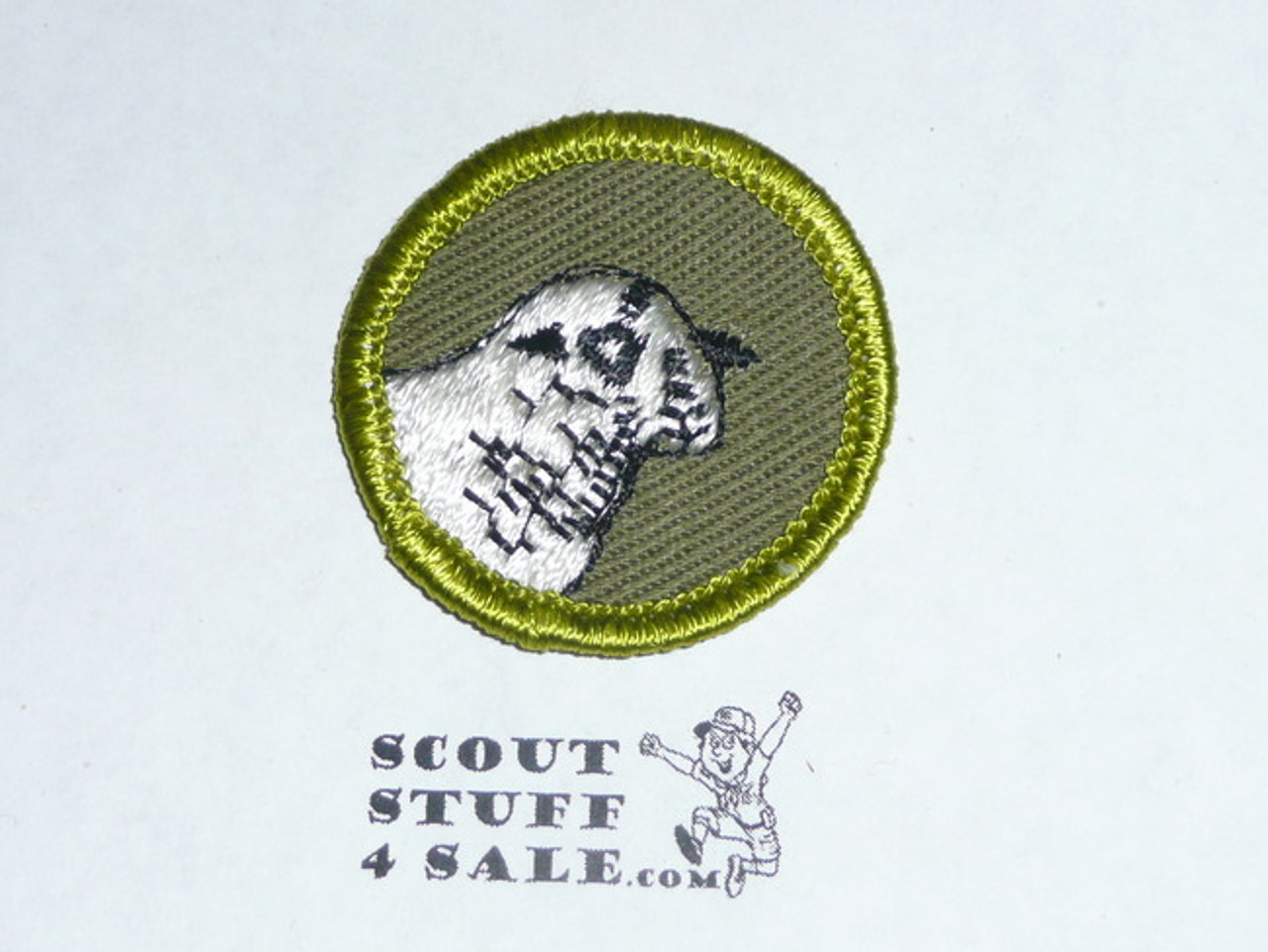 Sheep Farming - Type F - Rolled Edge Twill Merit Badge (1961-1968)