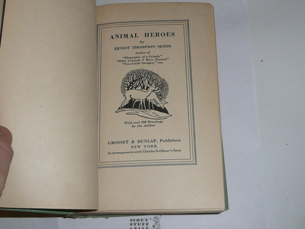 Animal Heroes, By Ernest Thompson Seton, , Every Boy's Library Edition, Type Three Binding