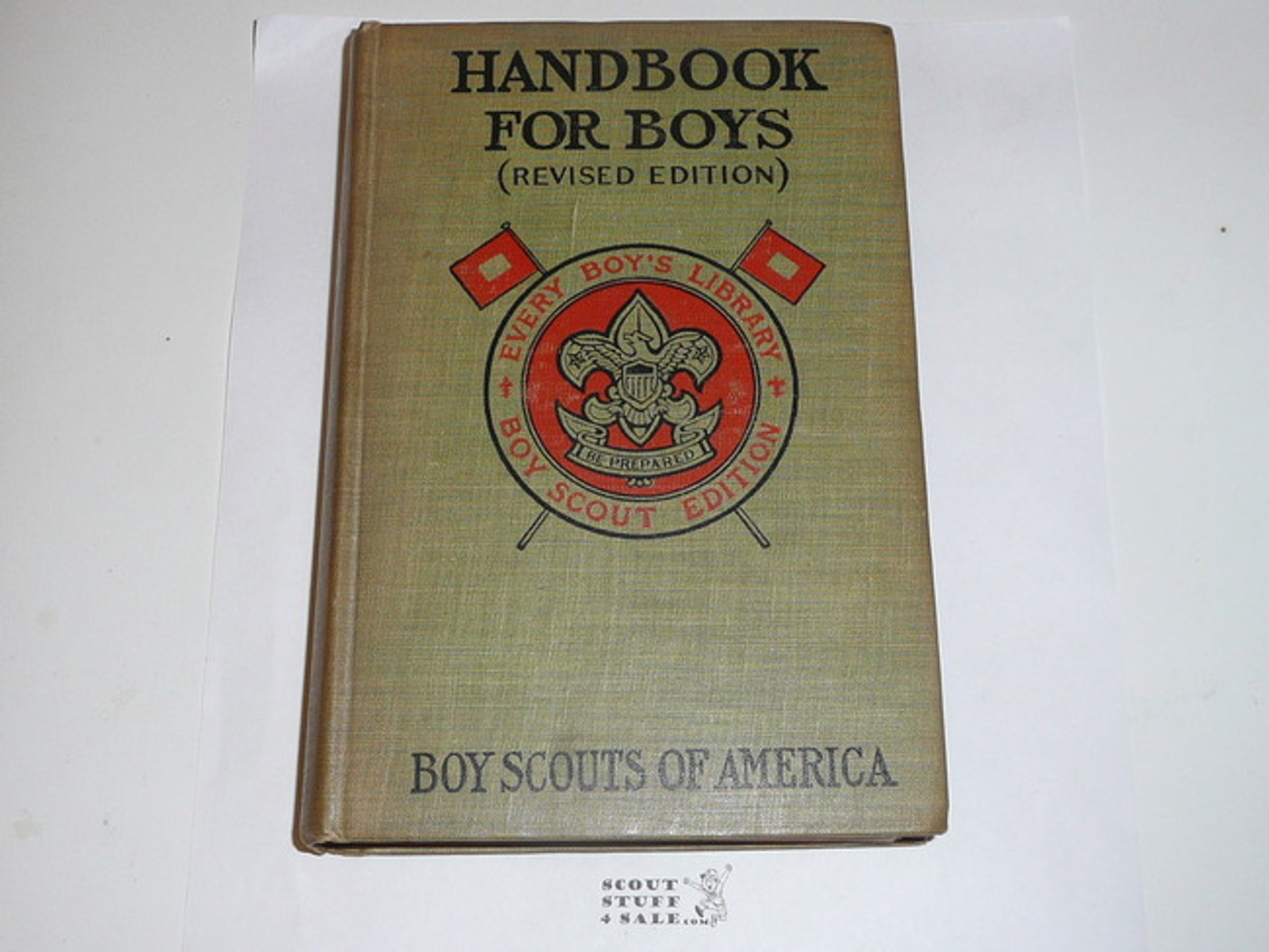 1914 Boy Scout Handbook, Second Edition, Every Boy's Library Edition, Type Two Binding, Mint condition