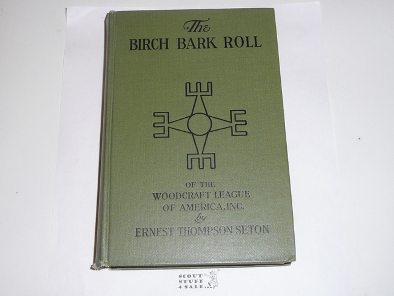 1925 Birchbark Roll of the Woodcraft Indians, Very Good Condition, By Ernest Thompson Seton, Signed and inscribed in ink by Seton