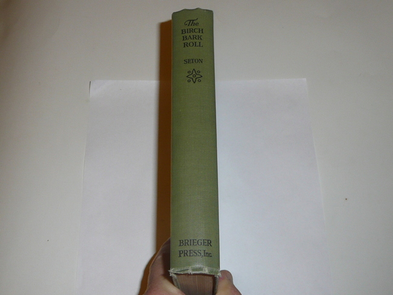 1925 Birchbark Roll of the Woodcraft Indians, Very Good Condition, By Ernest Thompson Seton, Signed and inscribed in ink by Seton