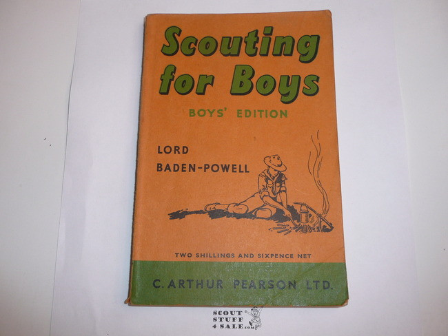 1959 Scouting for Boys, By Sir Robert Baden-Powell, Boys' Edition