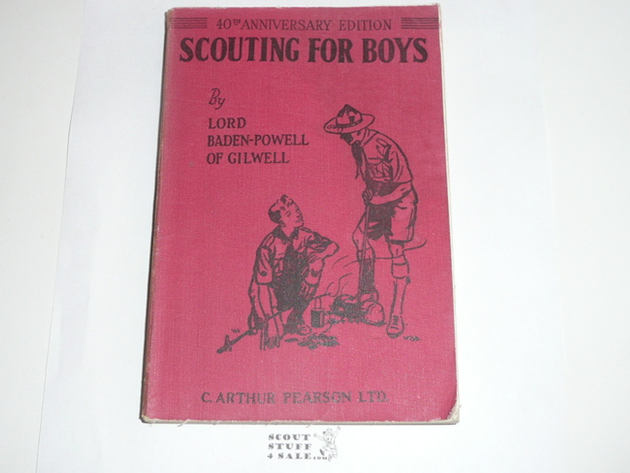 1948 Scouting for Boys, By Lord Baden-Powell, 40th Anniversary Edition