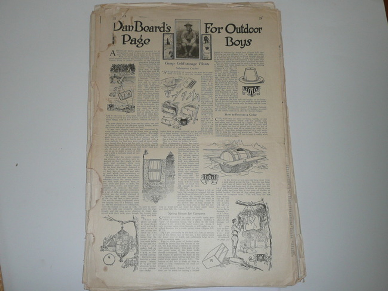 69 Dan Beard Articles From 1897-1930's From Lady's Home Journal, American Boy, Lone Scout, Boys Life, and Others; Could Have Been from Dan Beard's Personal Collection