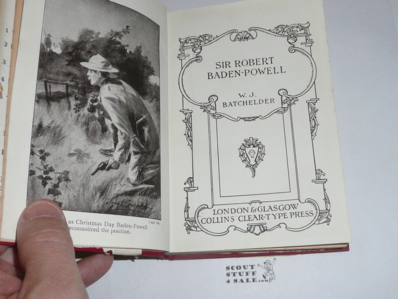 1913 Sir Robert Baden-Powell, By W.J Batchelder, First printing, with damaged dust jacket