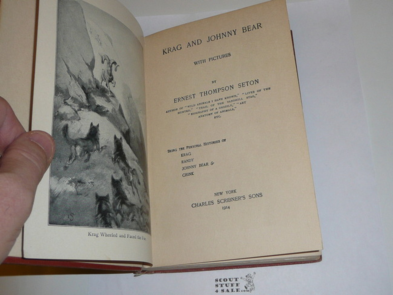 1914 Krag & Johnny Bear, By Ernest Thompson Seton, 1914 printing