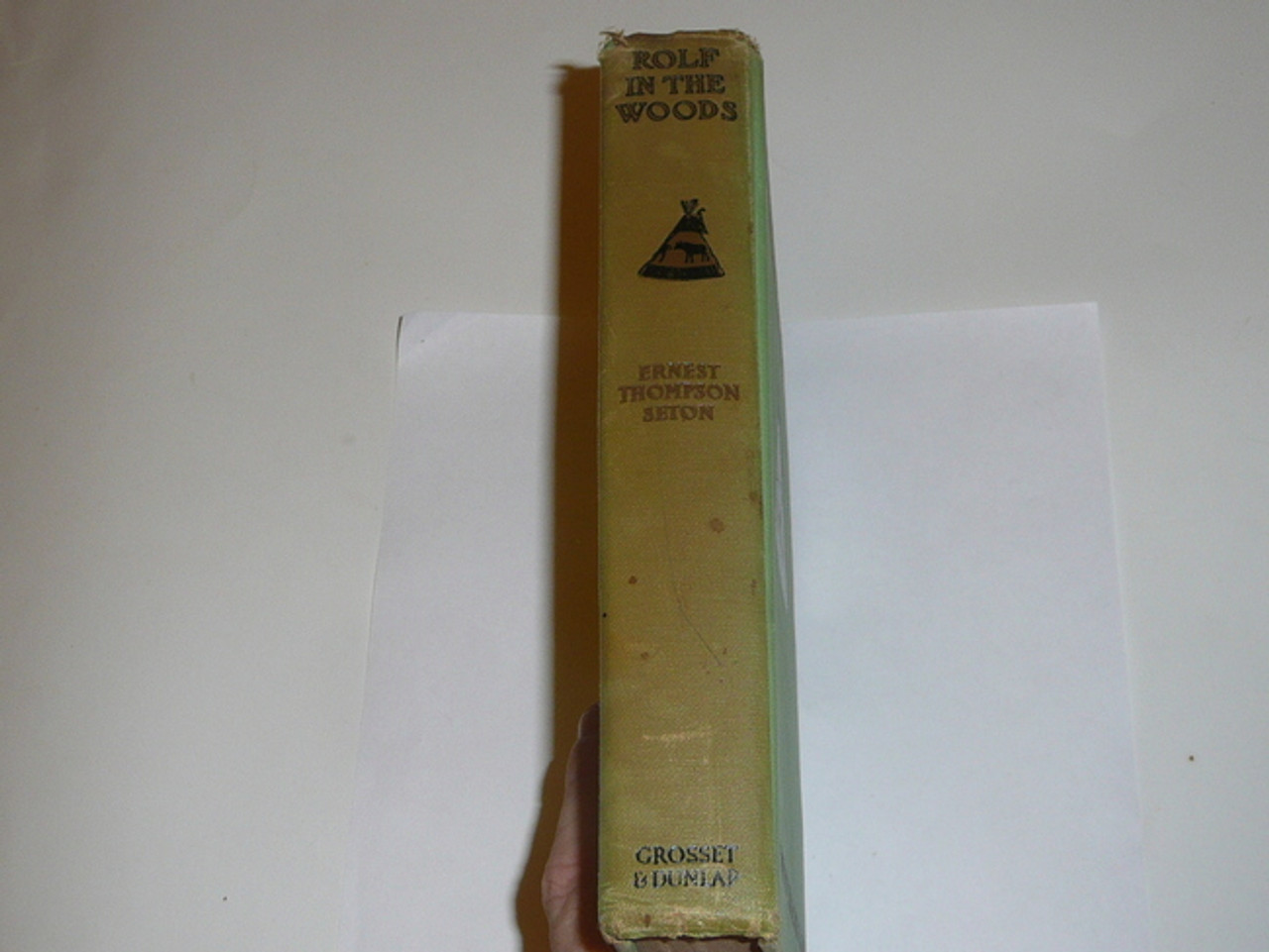 1911 Rolf in the Woods, By Ernest Thompson Seton, first printing, dedicated to the Boy Scouts of America, spine faded