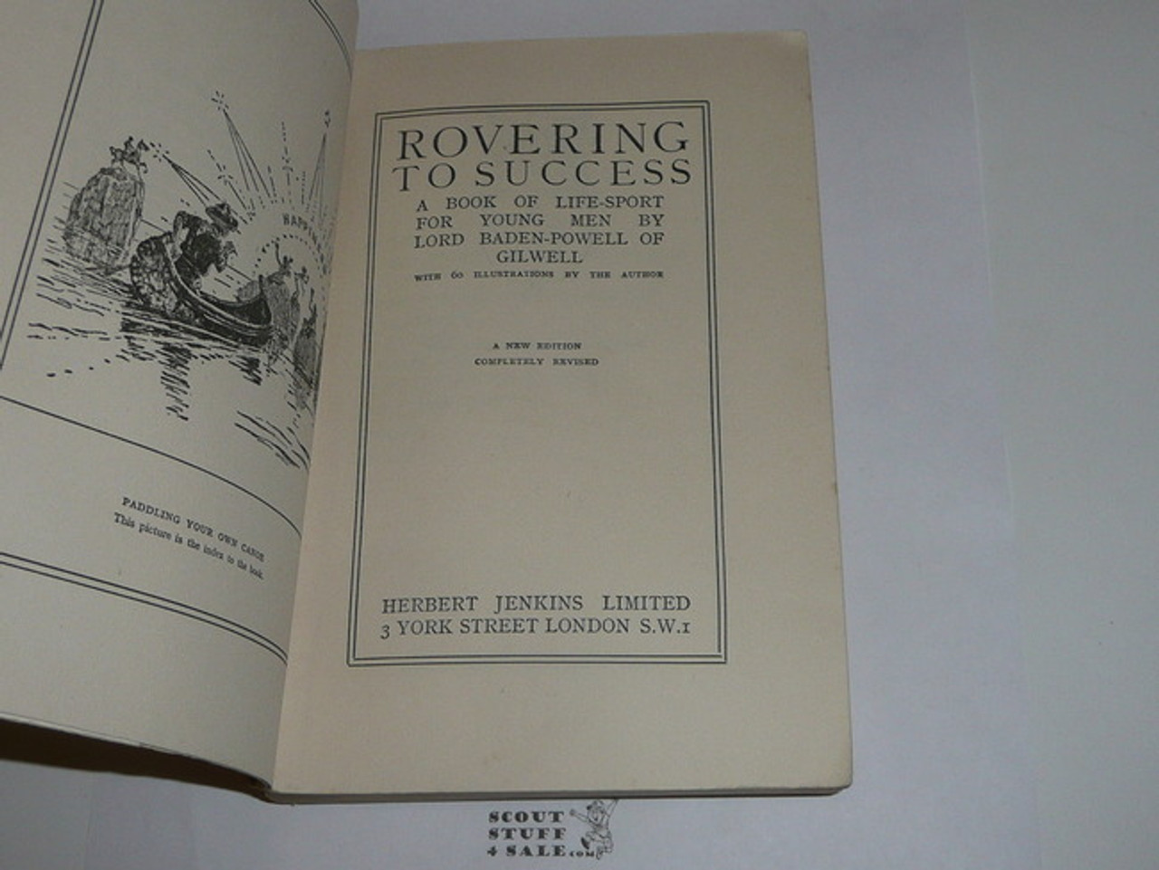 1920's Rovering to Success, By Lord Baden-Powell, Tenth printing, softbound