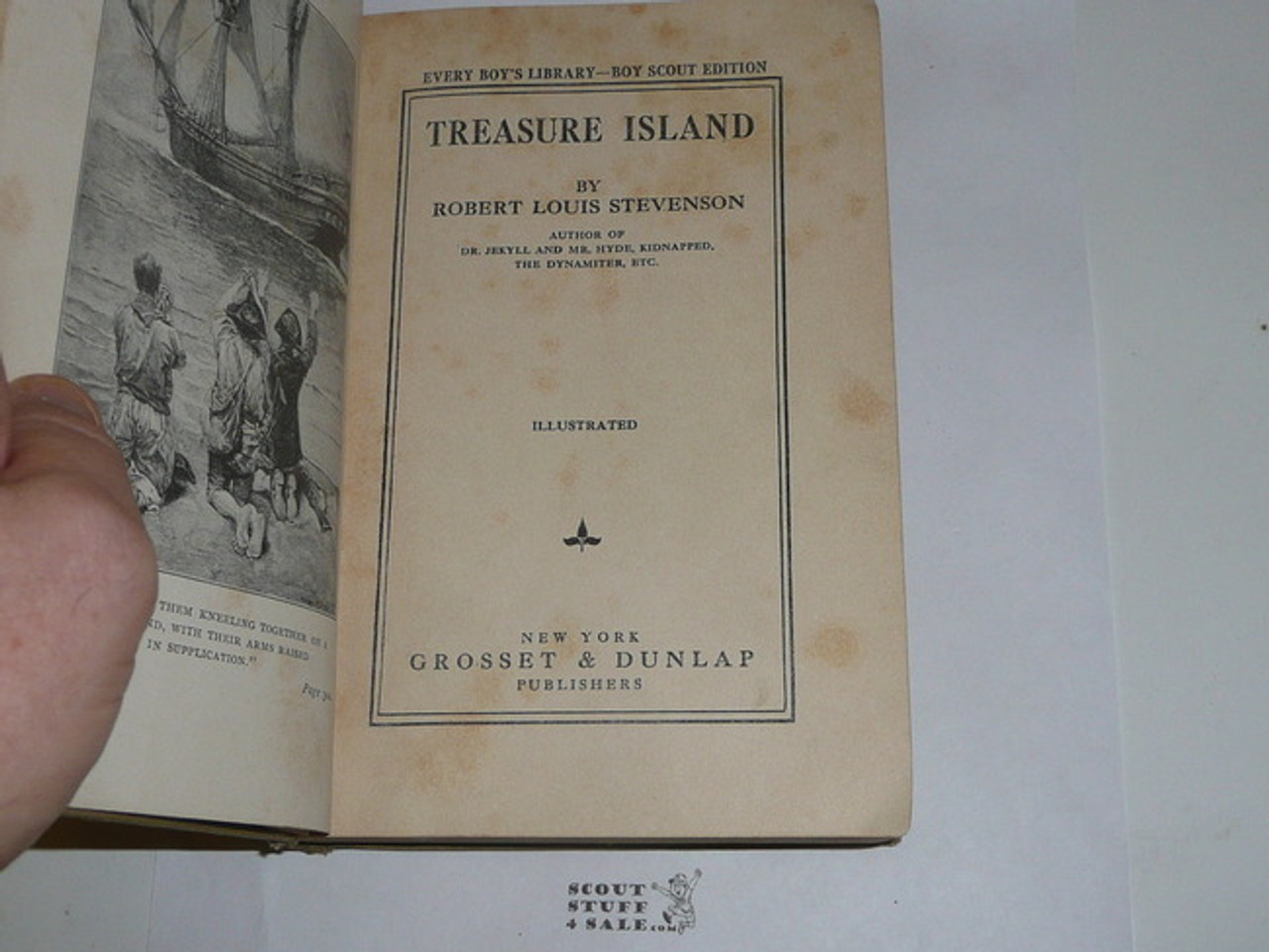 Treasure Island, By Robert Louis Stevenson, 1913, Every Boy's Library Edition, Type Two Binding #2