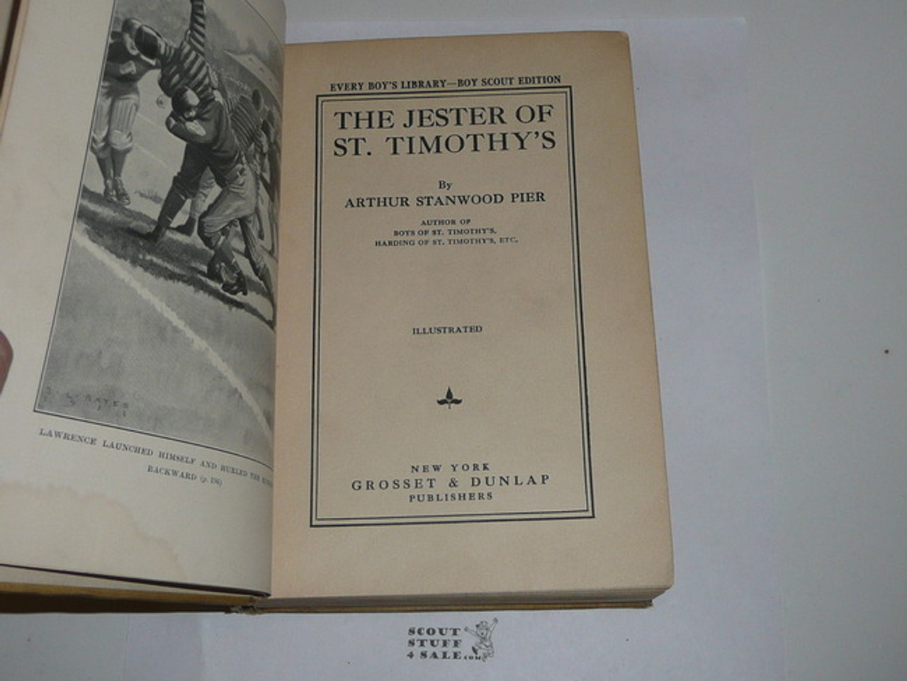 The Jester of St. Timothy's, By Arthur Stanwood Pier, 1913, Every Boy's Library Edition, Type Two Binding