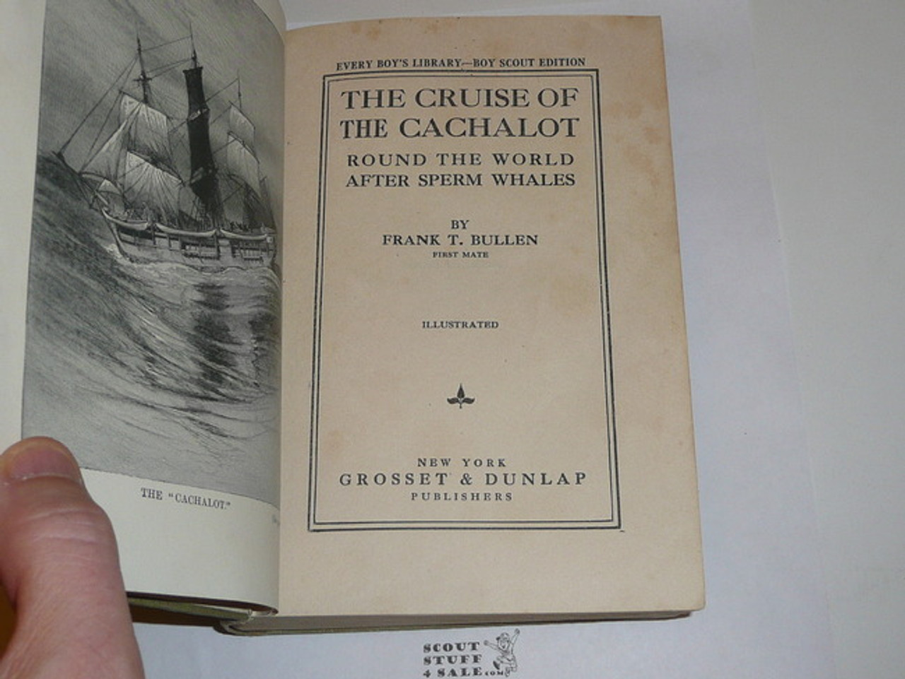 The Cruise of the Chachalot, By Frank T. Bullen, 1913, Every Boy's Library Edition, Type Two Binding