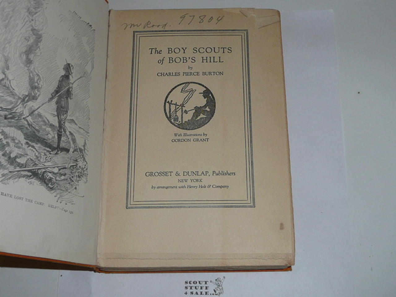 The Boy Scouts of Bob's Hill, By Charles Pierce Burton, 1913, Every Boy's Library Edition, Type Three Binding