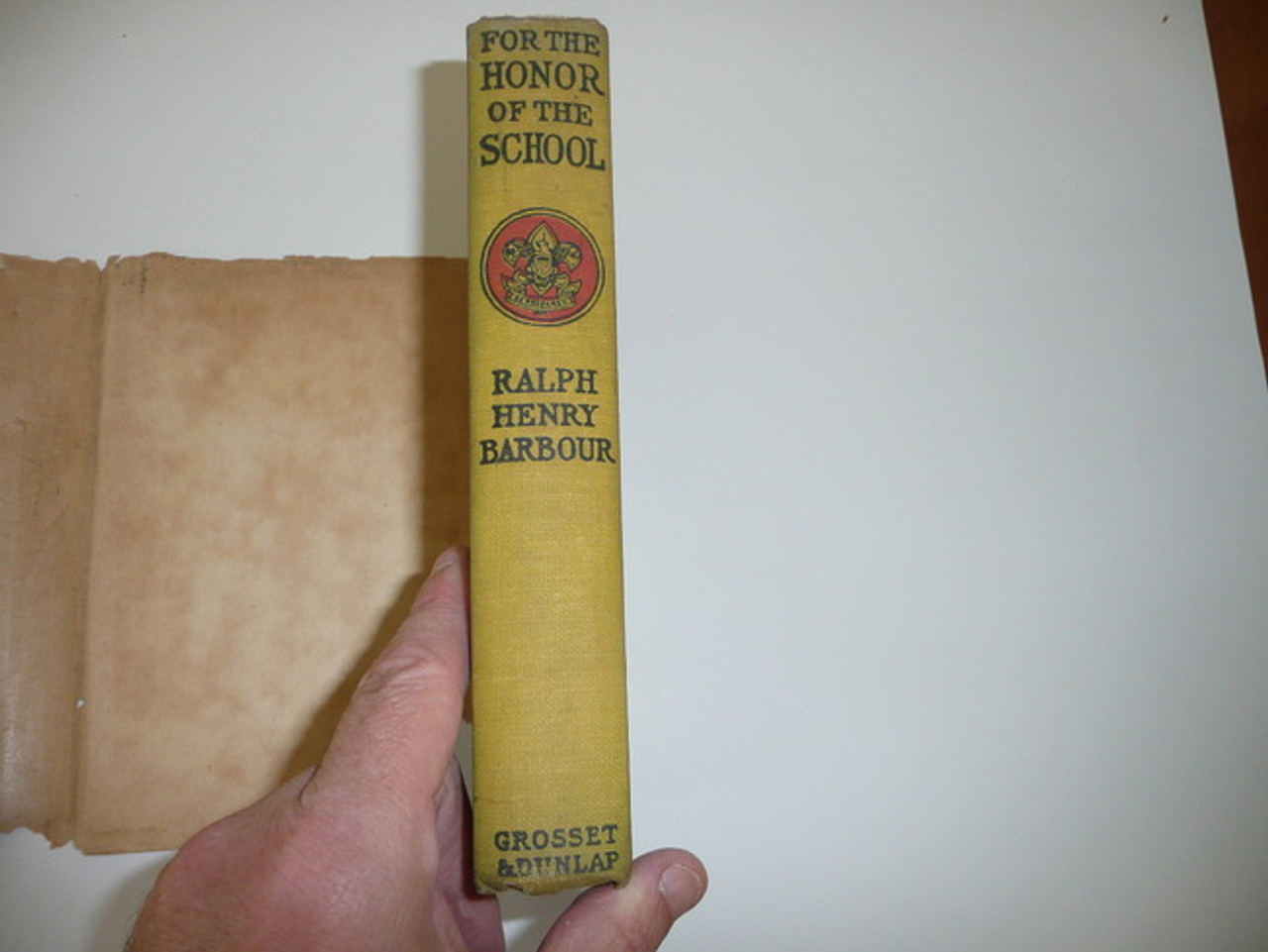 For the Honor of the School, By Ralph Henry Barbour, Every Boy's Library,  Type Two Binding, With Dust Jacket, Wear to Dust Jacket