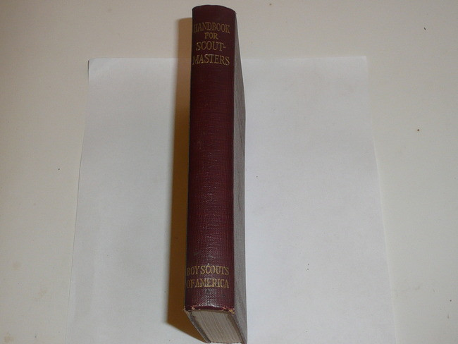 1934 Handbook For Scoutmasters, Second Edition, Eighteenth Printing, near MINT Condition, Maroon color cover