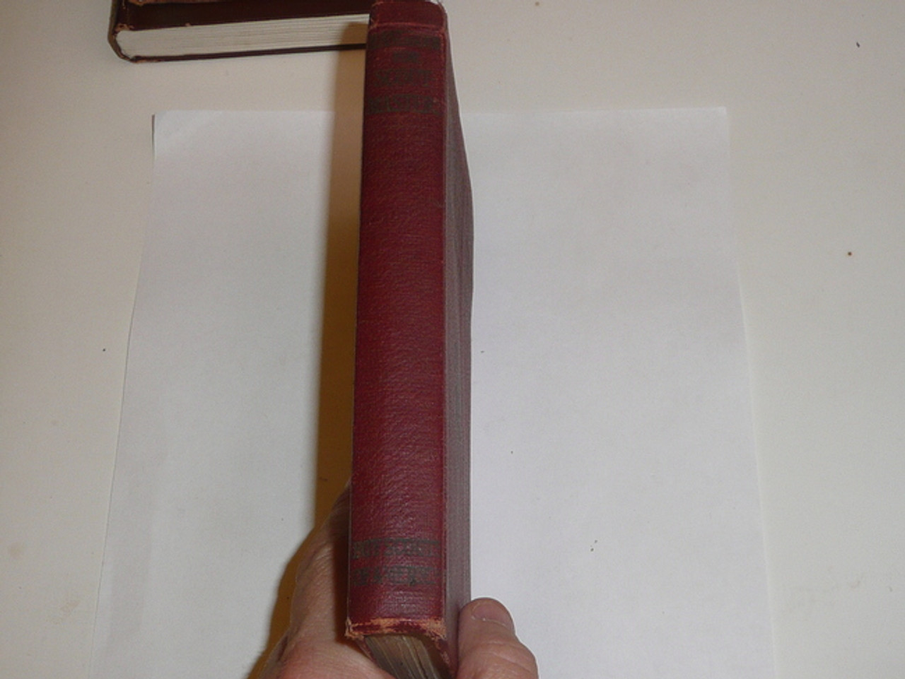 1926 Handbook For Scoutmasters, Second Edition, Nineth Printing, Very Good Condition, Maroon color cover