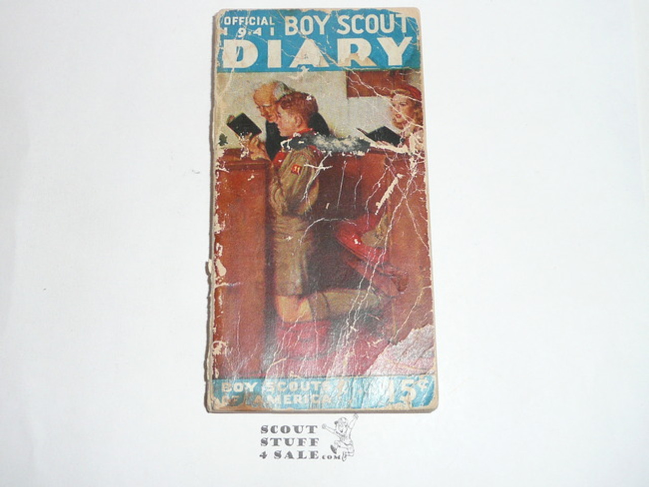 1941 Boy Scout Diary, some wear
