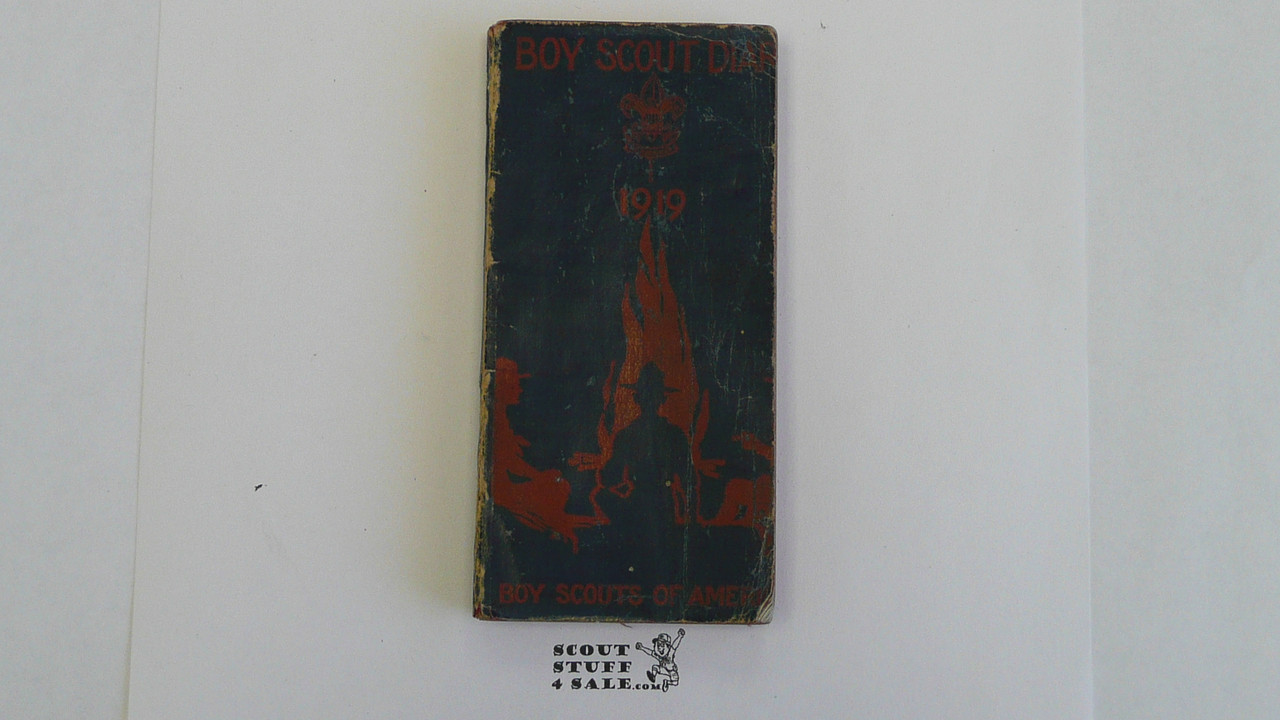 1919 Boy Scout Diary, some wear