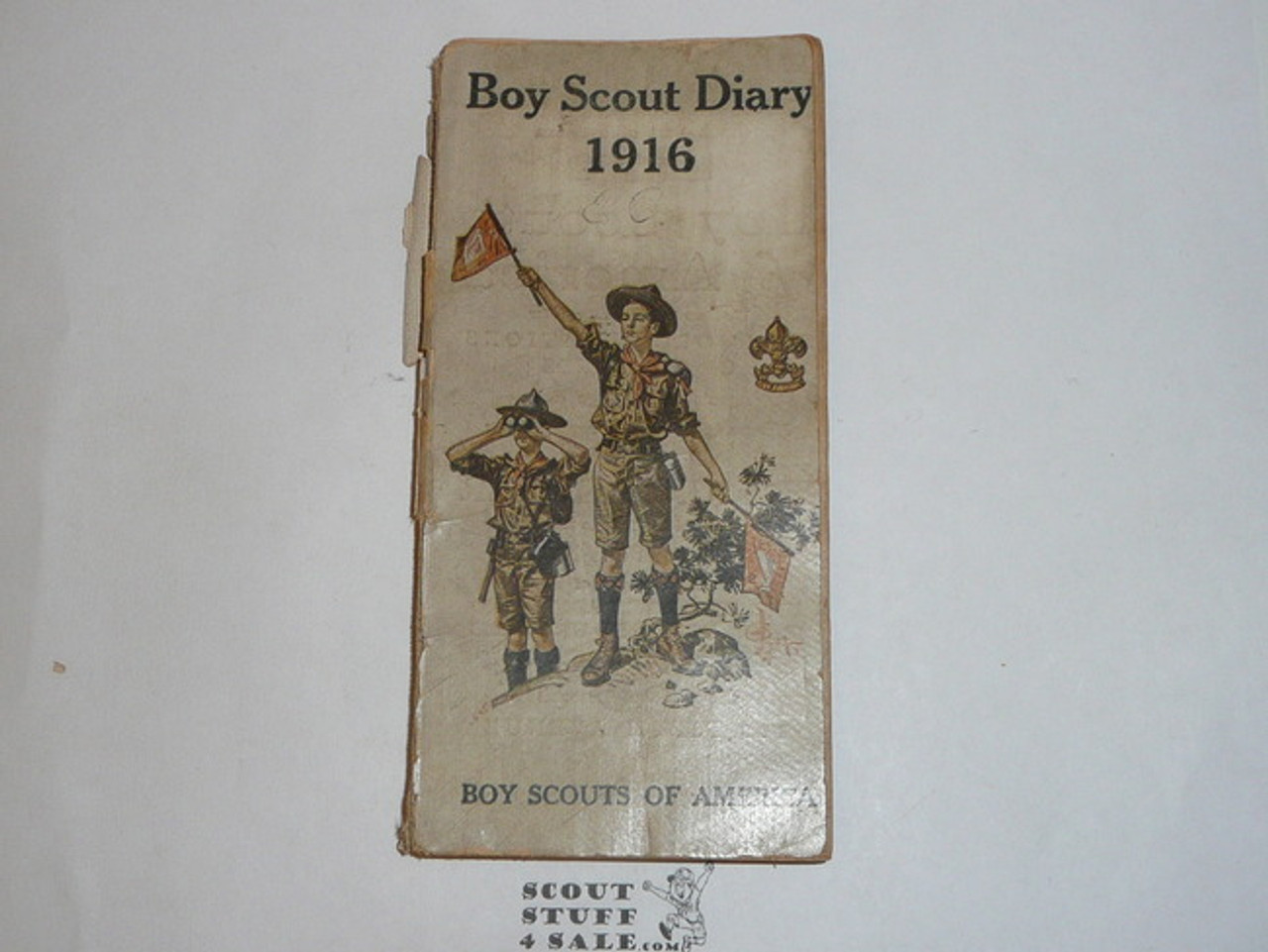 1916 Boy Scout Diary, some wear