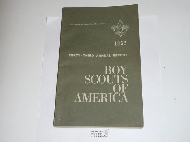 1952 Boy Scouts of America Annual Report to Congress