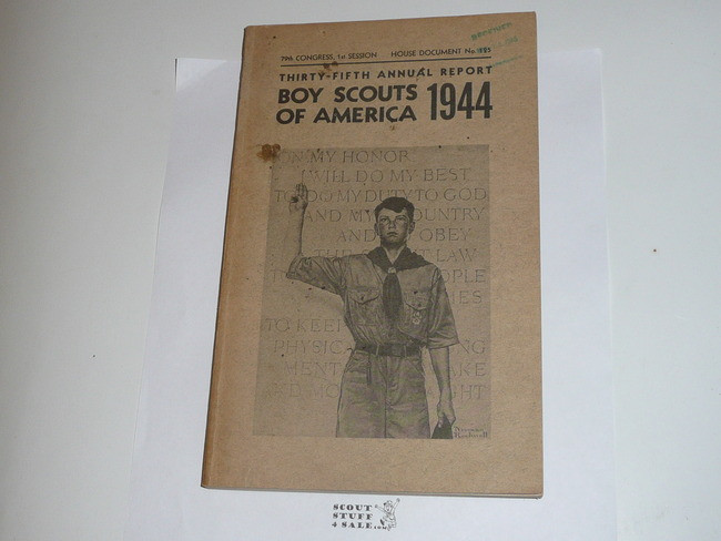 1944 Boy Scouts of America Annual Report to Congress