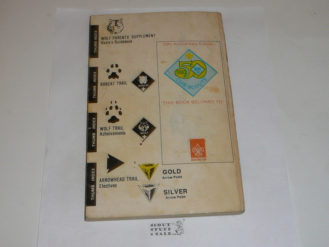 1980 Wolf Cub Scout Handbook, 9-80 Printing, used