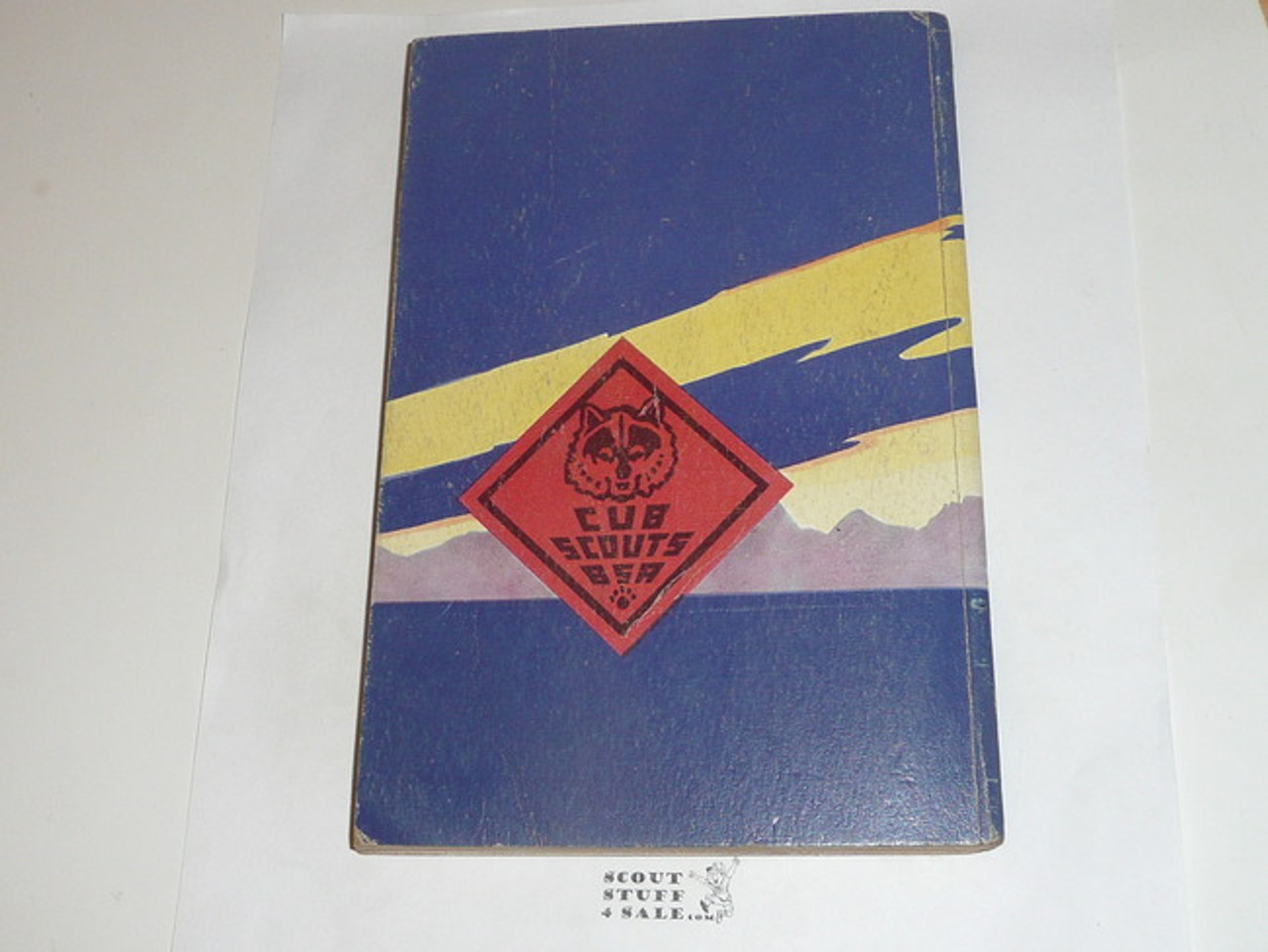 1956 Wolf Cub Scout Handbook, 9-56 Printing, used