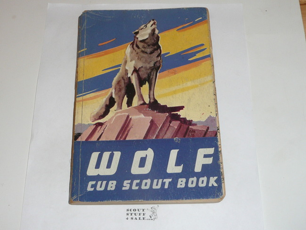 1954 Wolf Cub Scout Handbook, 7-54 Printing, used