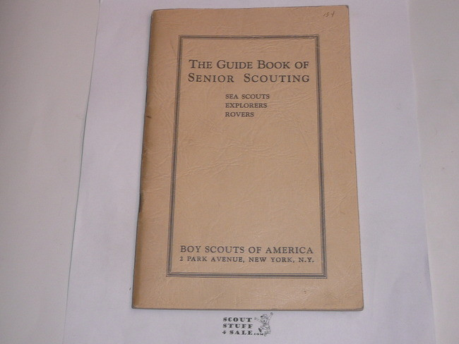1939 The Guidebook of Senior Scouting, 1-39 Printing