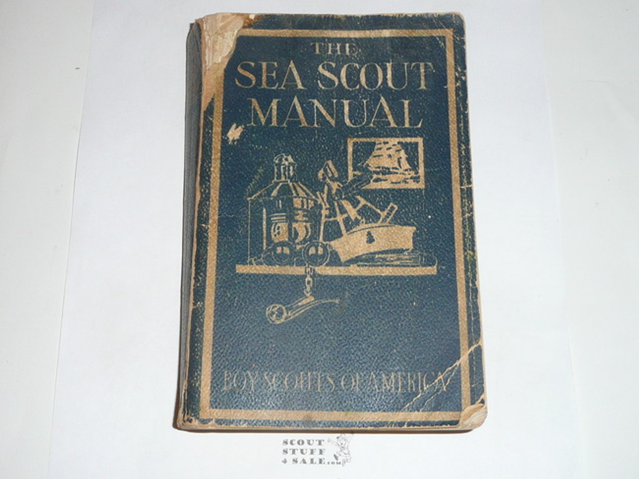 1943 The Sea Scout Manual, Sixth Edition, Fourth Printing, used but good for reading