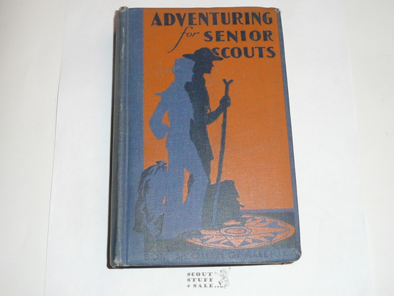 1938 Adventuring for Senior Scouts, First Edition, First Printing, shows some use
