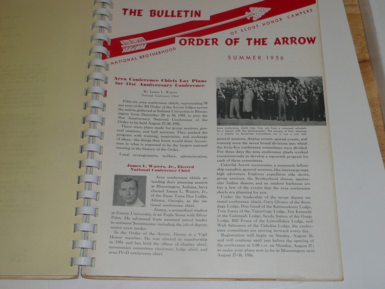 1956 Order of the Arrow Regional Training Course Workbook, lots of great information/data plus 1956 Summer & Winter National Bulletins AND National Accessory Catalog/order form