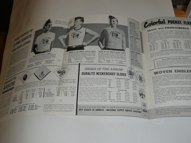 1966 Order of the Arrow Equipment and Accessories Catalog