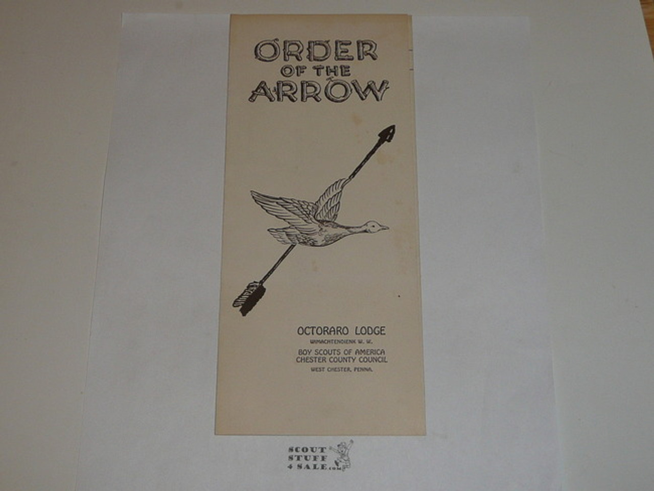 Octoraro Lodge, Order of the Arrow, Promotional Brochure