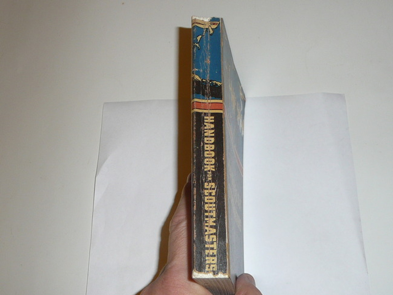 1957 Handbook For Scoutmasters, Fourth Edition, Eleventh Printing, Used Condition with spine wear