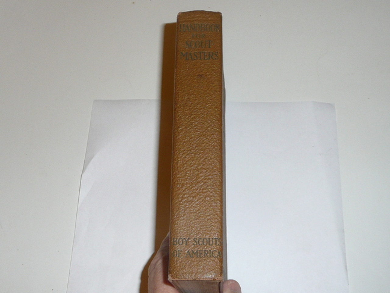 1924 Handbook For Scoutmasters, Second Edition, Sixth Printing, MINT Condition, Tan color cover