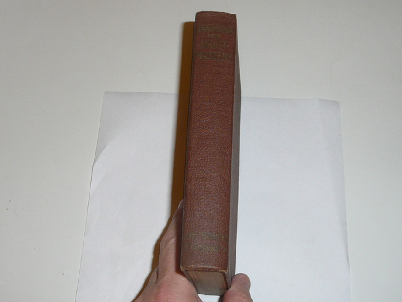 1923 Handbook For Scoutmasters, Second Edition, Fourth Printing, MINT Condition, Brown color cover